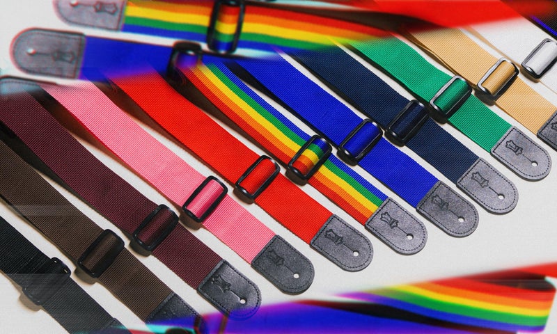 Levy's Leathers 2" Wide Rainbow Polyester Guitar Strap (M8POLY-RNB) - Image 5